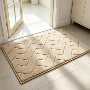 Washable Outdoor Rug, Natural & Cream