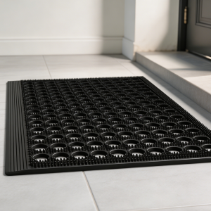Mud Scraper Door Mat, Black