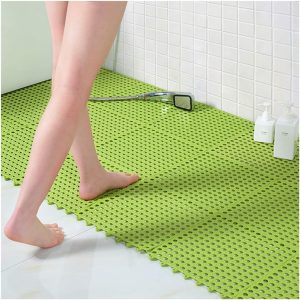 Bathroom Non-Slip Mat Anti-Fall Shower Room Foot Pad Large Hand Washing Bathroom Carpet WC Waterproof Mat, 30x30cm, 1cm Thick  (Color : C, Size : 36PCS)